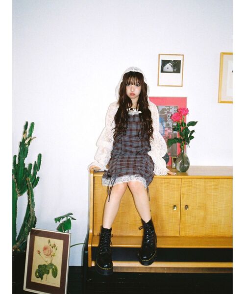ワンピース 「MINAMI×jouetie」シャーリングキャミワンピースの画像