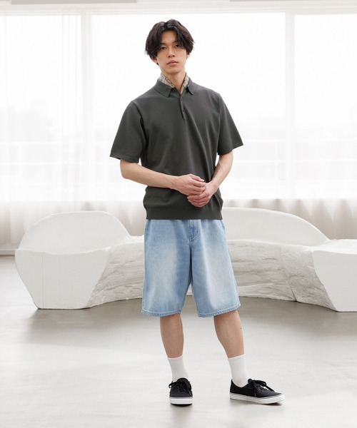 GLOBAL WORK（グローバルワーク） ポロシャツ アンチピリング