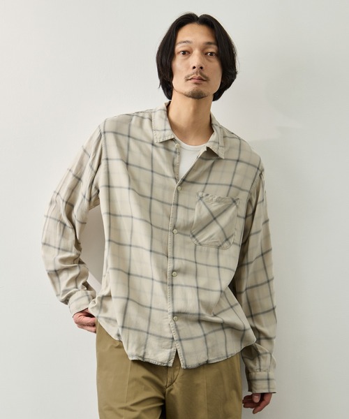 【REMI RELIEF/レミ レリーフ】 CHECK 2 WAY SHIRT REMI RELIEF/レミ レリーフ】 VIYELLA CHECK 2WAY SHIRT（シャツ