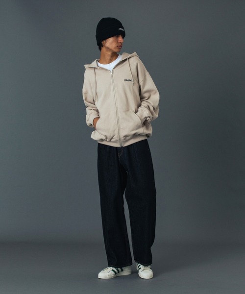「XLARGE」 ジップアップパーカー X-LARGE アッシュ メンズ_画像4