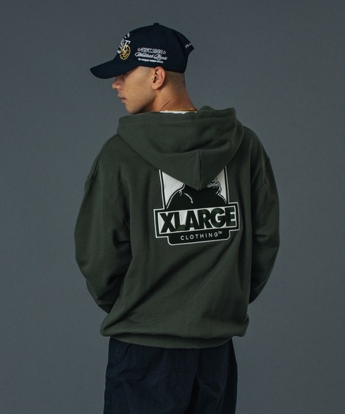 「XLARGE」 ジップアップパーカー X-LARGE アッシュ メンズ_画像6