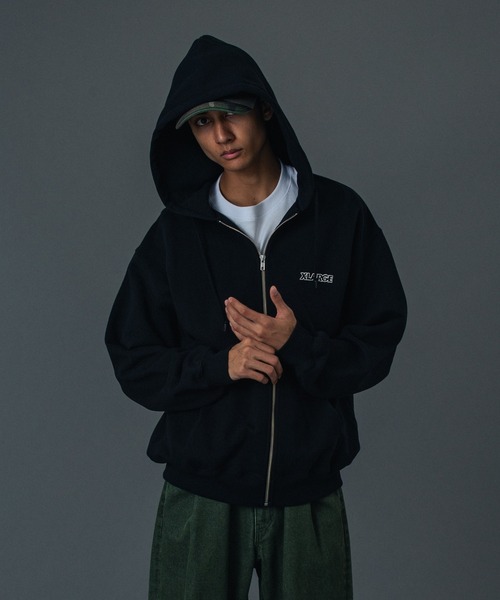 「XLARGE」 ジップアップパーカー X-LARGE アッシュ メンズ_画像8