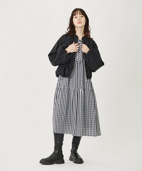「MILKFED.」 7分袖ワンピース ONE SIZE ブラック レディース_画像3