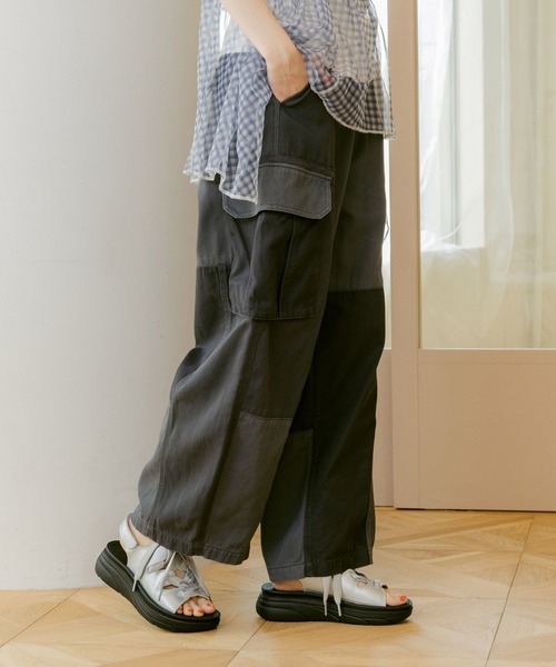 「niko and...」 カーゴパンツ LARGE チャコール レディース_画像5