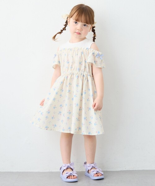 「ANY」 「KIDS」フラットサンダル 18 パープル キッズ_画像4