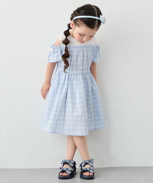 「ANY」 「KIDS」フラットサンダル 18 パープル キッズ_画像7