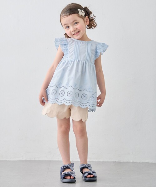 「ANY」 「KIDS」フラットサンダル 18 パープル キッズ_画像9
