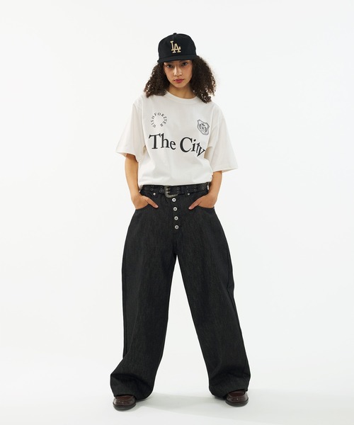 「WISH FOR EVER」 半袖Tシャツ LARGE グレー メンズ_画像4