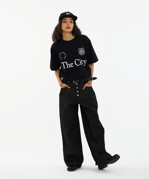「WISH FOR EVER」 半袖Tシャツ LARGE グレー メンズ_画像5