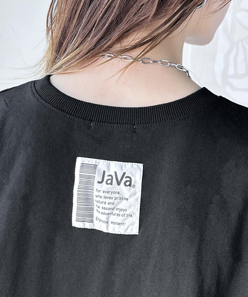 「Java」 半袖ワンピース MEDIUM ブラック レディース_画像8