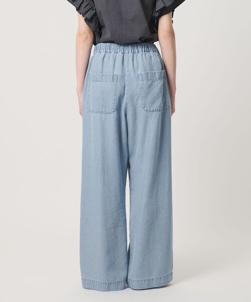 H Beauty&Youth ライトブルー ワイドレッグデニム BEAUTY＆YOUTH UNITED ARROWS ワイドパンツ ジーンズ デニム デニム