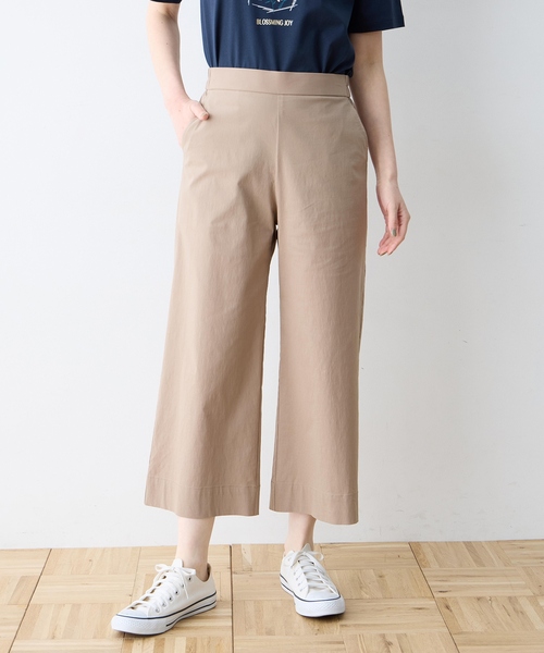 「DECOY SINCE 1981」 クロップドパンツ 64 モカ レディース_画像2