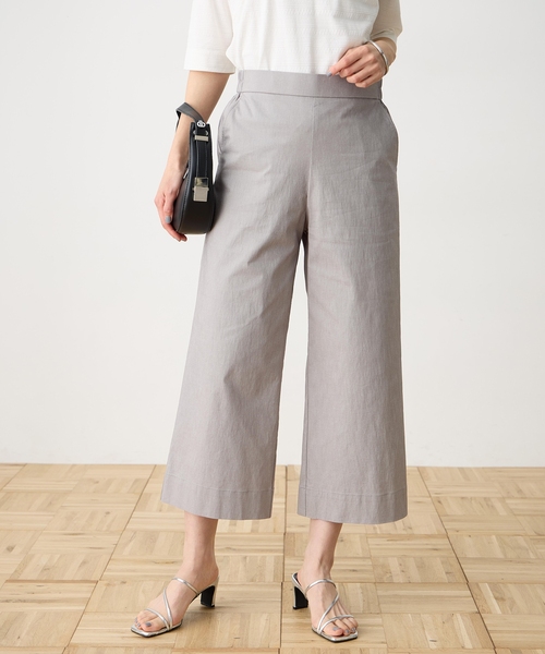 「DECOY SINCE 1981」 クロップドパンツ 64 モカ レディース_画像8