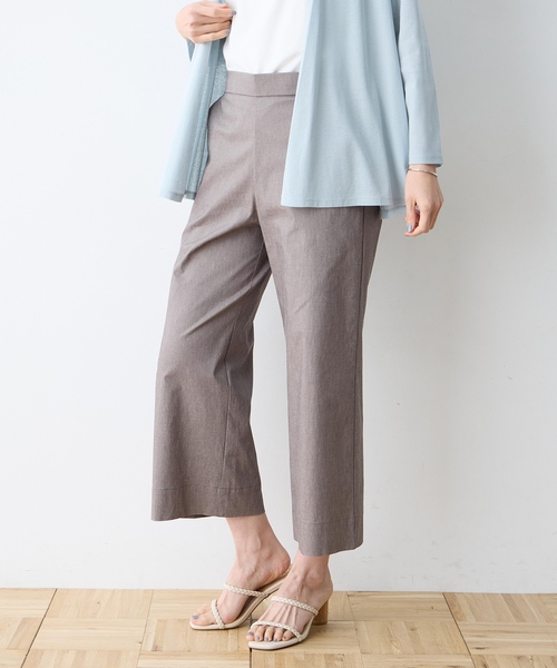 「DECOY SINCE 1981」 クロップドパンツ 64 モカ レディース_画像9