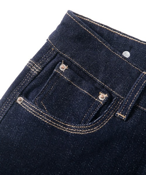 「HANDO」 デニムパンツ L アイボリー レディース_画像7