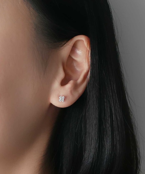VENDOME AOYAMA ピアス プラチナ ダイヤモンド カローラ