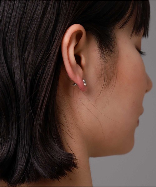 ピアス “HOWL”シールドピアス/シルバー925「LION HEART / ライオンハート」 メンズ レディースの画像