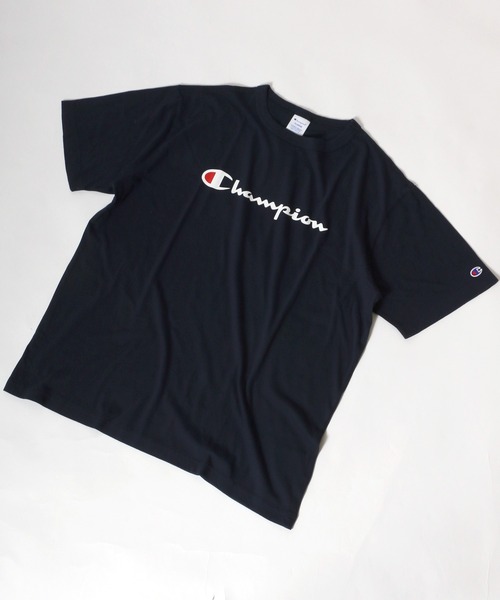 Champion（チャンピオン） tシャツ Tシャツ メンズ スプリクトロゴ 袖