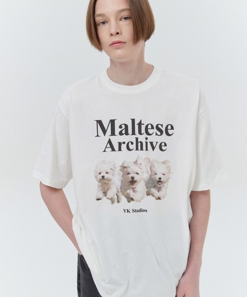 ★韓国の人気★【WAI KEI】★Maltese big graphic kni.t★ MUSINSA | WAI KEI Maltese Big Graphic Knit Pink