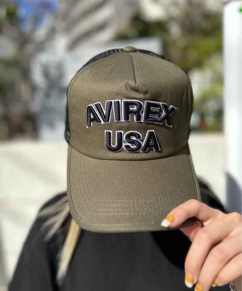 非正規品 キャプテン・アメリカ 400%サイズ/未使用 AVIREX キャップ 帽子 / USA メッシュキャップ 14407200 メンズ