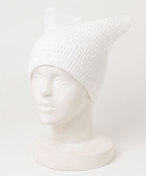 ニット帽 ニットキャップ 「HIKA」猫耳ボーダーワッチCAP