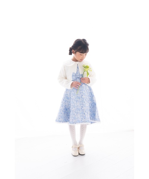 nino ワンピース フラワーガーデンジャガードワンピース キッズ
