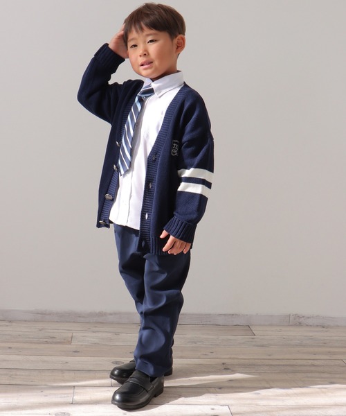 ikka（イッカ） カーディガン 「フォーマル対応」袖ラインスクール