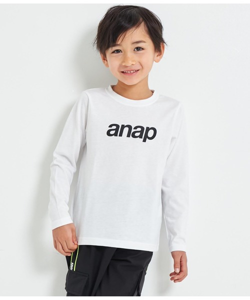 tシャツ Tシャツ anapロゴプリントロンT長袖Tシャツ キッズ : 80070050 