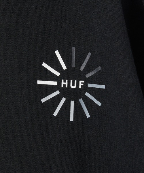 パーカー・フーディ HUF DIGITAL DOMAIN PO HOODIE BLACK PF00618-BLACK HUF パーカー DIGITAL DOMAIN P/O HOODIE ハフ デジタル
