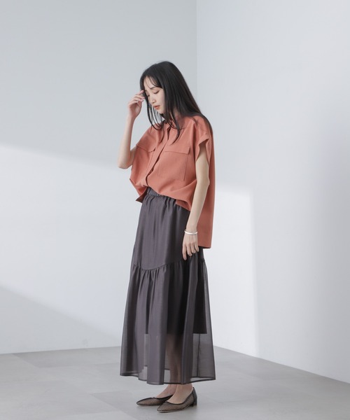 スカート シアーギャザースカート