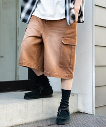 ジーンズ ケミカルウォッシュ/オーバーダイ デニムカーゴワイドハーフパンツ/ショートパンツ メンズ レディース｜ZOZOTOWN Yahoo!店