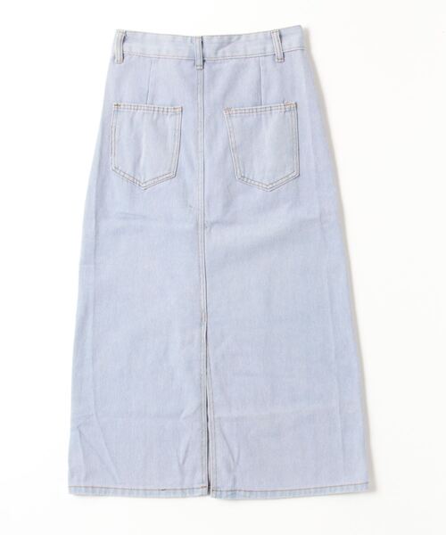 gossip!ロサンゼルス デニムスカート バックスリット ミディ丈デニム