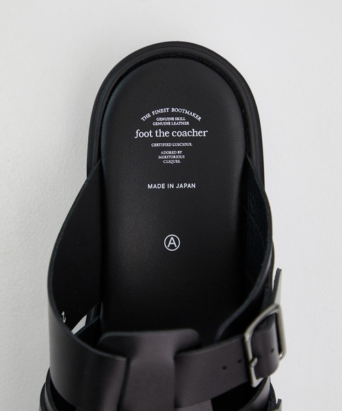 foot the coacher ブラックサンダル　グルカサンダル foot the coacher ブラックサンダル グルカサンダル 24/SS 商品》foot