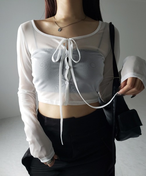 me+em select カーディガン 「 3color ／ 2WAY 」クロス