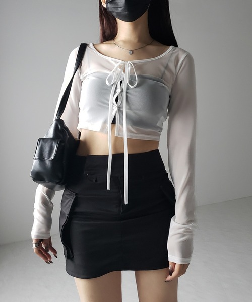 me+em select カーディガン 「 3color ／ 2WAY 」クロス