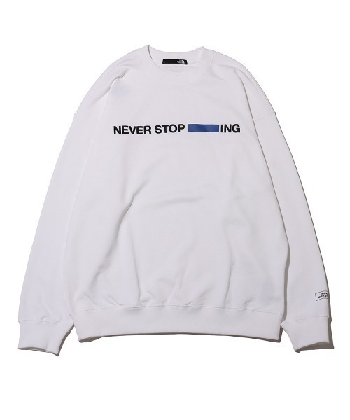 THE NORTH FACE トレーナー スウェット NEVER STOP ING Crew