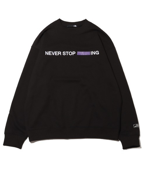 THE NORTH FACE トレーナー スウェット NEVER STOP ING Crew