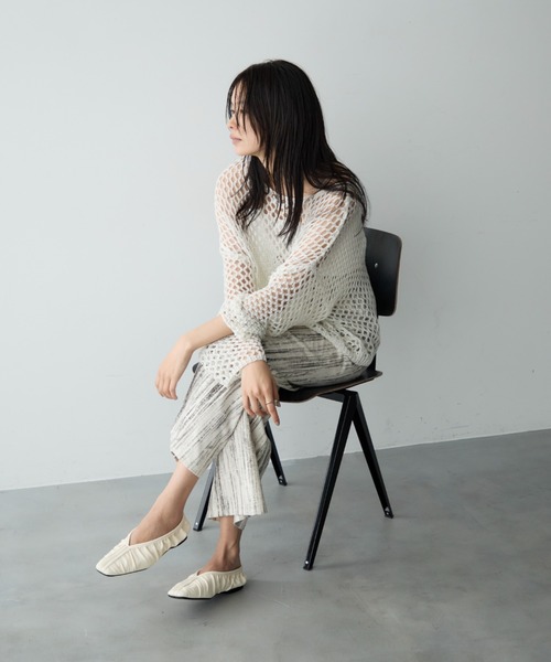 ニット セーター Petaleラメニットトップス レディース Whim Gazette ニット セーター ラメニットTEE レディース