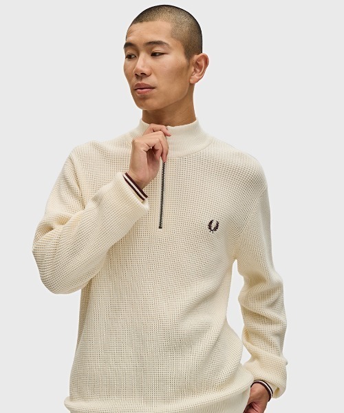 FRED PERRY（フレッドペリー） セーター ニット Waffle Stitch Half