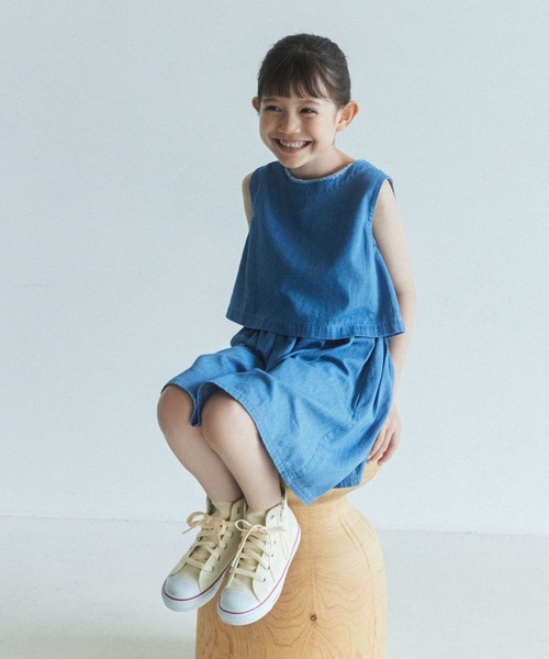 BAYFLOW ワンピース 「忍舞さんコラボ」デニムワンピース(KIDS