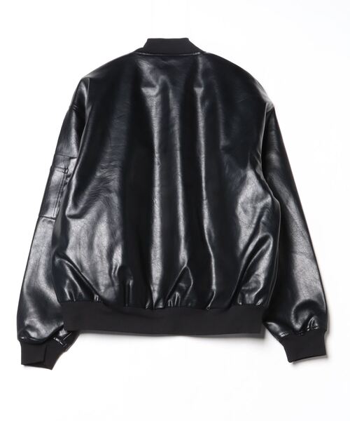 FABIANI レザー MA-1ジャケット Lサイズ Magine 革ジャン ライダース 「SELECT」IR:SYNTHETIC LEATHER MA