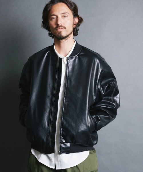 kinema シンセティックレザートラックジャケット L pablo vinci kinema シンセティックレザートラックジャケット L pablo vinci