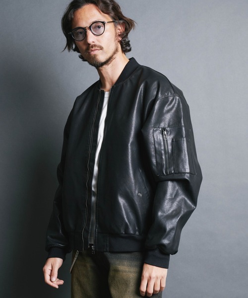 Magine マージン ライダースジャケット レザージャケット 美品 アウター Magine 革ジャン ライダース 「SELECT」IR:SYNTHETIC LEATHER MA