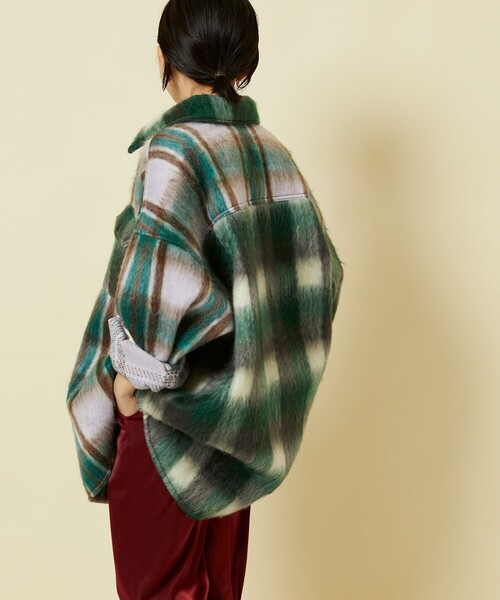 ブラウス シャツ Freada/フリーダ シャギーチェックシャツジャケット レディース Freada/シャギーチェックシャツジャケット｜Daytona Park
