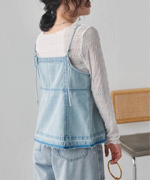 RANAN（ラナン） キャミソール デニム素材キャミビスチェ : ZOZOTOWN