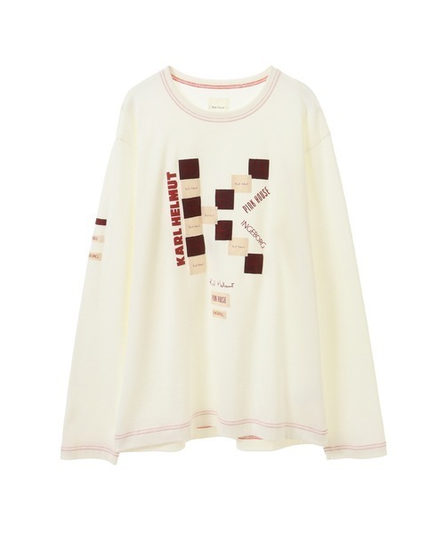 最終価格★karl helmut 総柄 クマ シャツ Lサイズ ワッペン レトロ 最終価格☆karl helmut 総柄 クマ シャツ Lサイズ ワッペン
