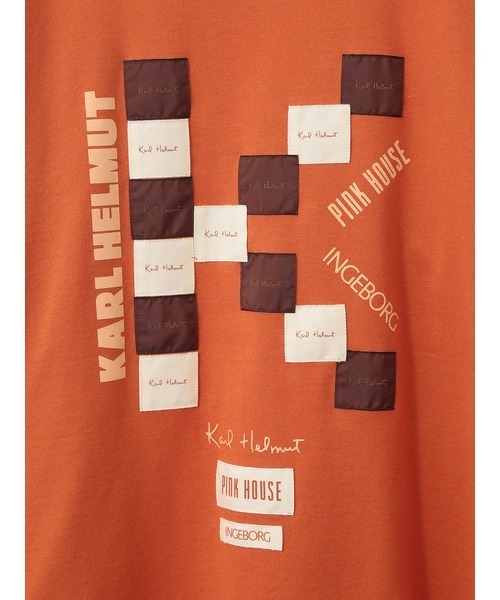最終価格★karl helmut 総柄 クマ シャツ Lサイズ ワッペン レトロ Karl Helmut - Karl Hermt カールヘルム シャツ L クマ柄 古着