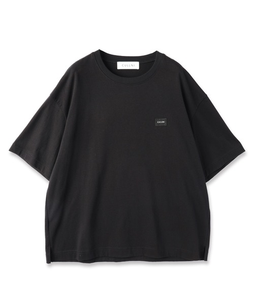 CULLNI × SHAREEF ロゴ刺繍Tシャツ 黒 サイズ2 セール】CULLNI × SHAREEF CHAOS Pattern Bi Color Pullover（T