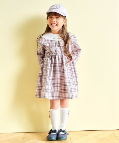 ANY（エニィ） ワンピース チェックドッキングワンピース キッズ 子供