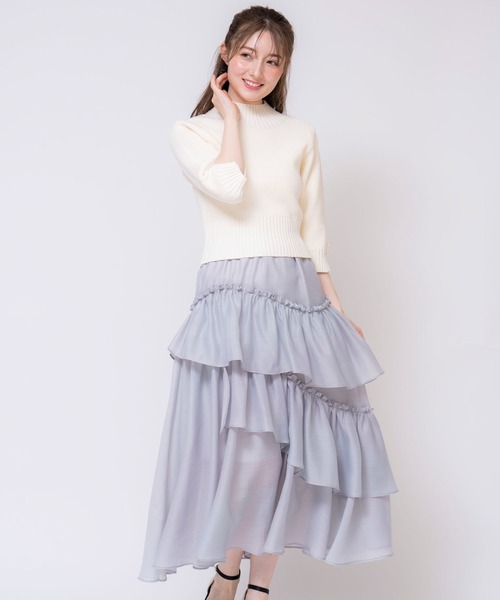 NOELA（ノエラ） スカート シアーティアードスカート : ZOZOTOWN Yahoo